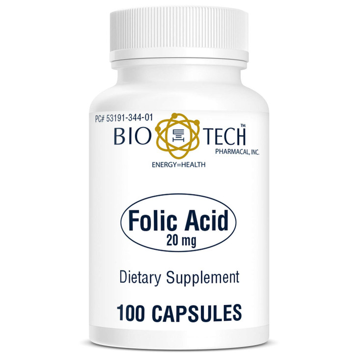 Bio-Tech Pharmacal Folic Acid (20mg, 100 Count)