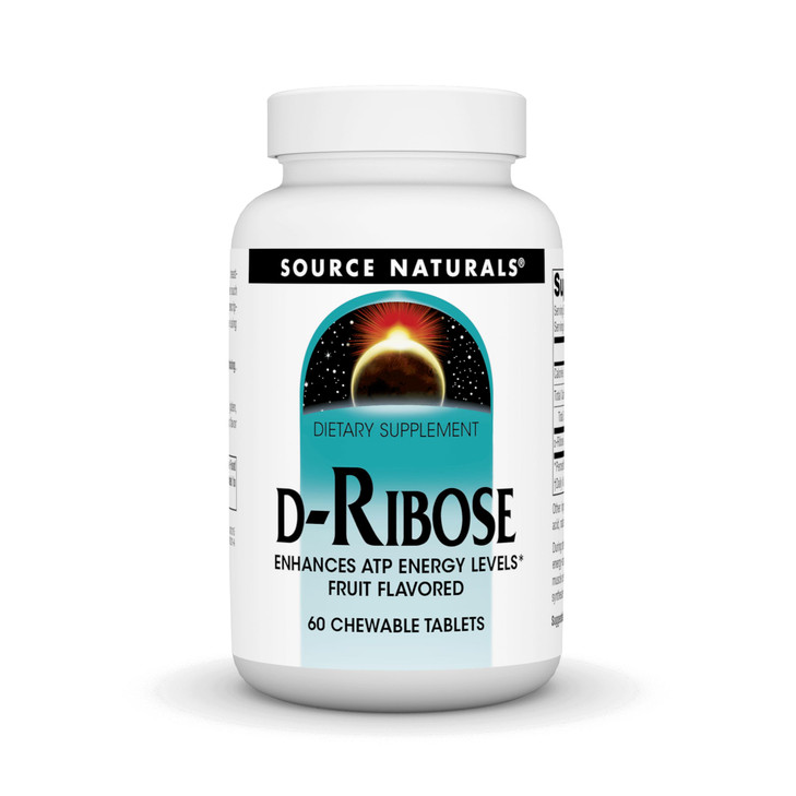 Source Naturals Ribose, 60 Chewable Tablet