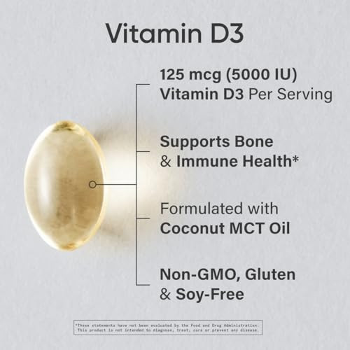 Sports Research Vitamin D3 w/Coconut MCT Oil