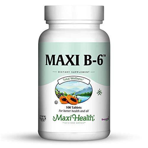 Maxi Health B-6 - Vitamin B6-100 mg Cardiovascular Health