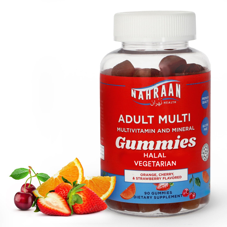 NAHRAAN HEALTH Halal Vitamins for Adults - Halal Multivitamins for Women & Men