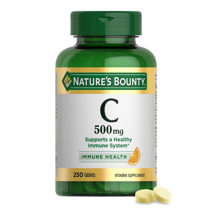 Nature's Bounty Vitamin C 500mg, Supports a Healthy Immune System, Daily Vitamin