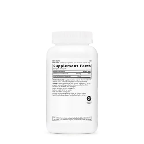 GNC Vitamin C 1000mg Supplement, Provides Immune Support, 180 Servings