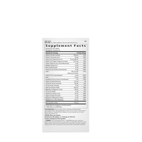 GNC Women's Prenatal Multivitamin Formula with Iron, Supports Pregnancy