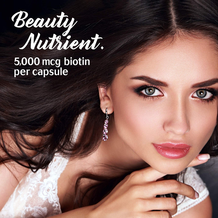 Bluebonnet Nutrition Biotin 5000 mcg, Hair & Nail Support*, Non-GMO, Vegan