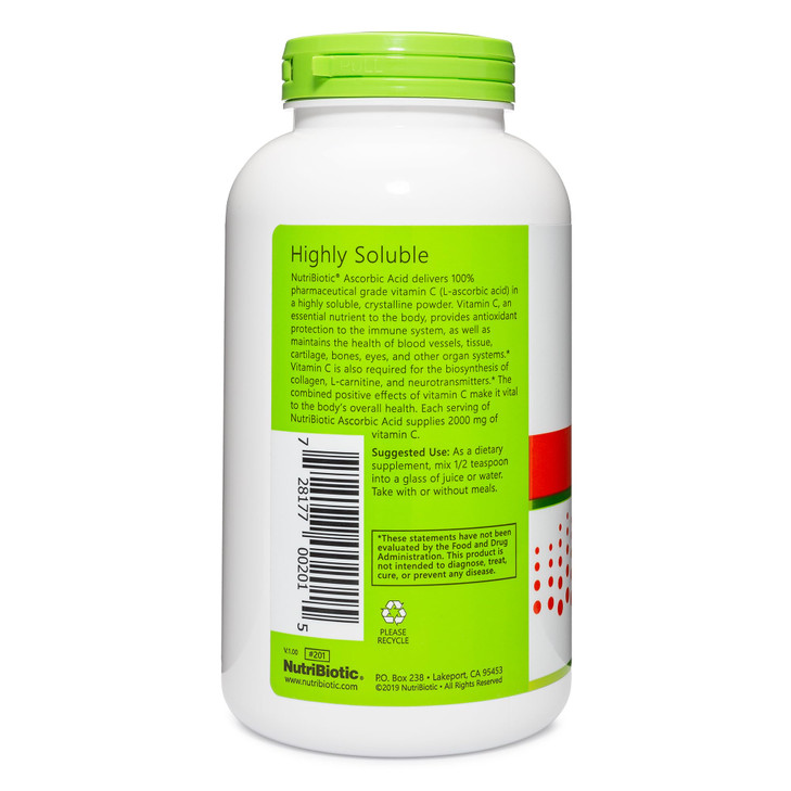 NutriBiotic Ascorbic Acid Vitamin C Powder, 16 Oz