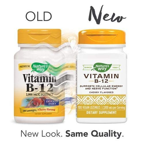 B-12 2000mcg Sublingual Nature's Way 100 Lozenge