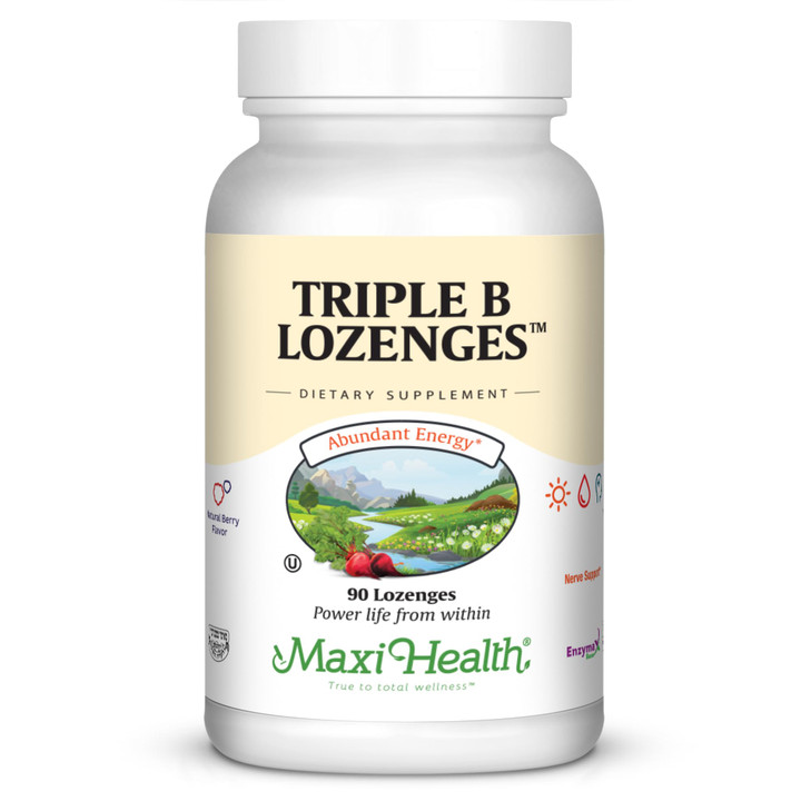 Maxi Health Triple B Lozenges - Vitamin B12 & B6 & Biotin