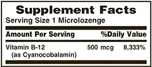 Nature's Bounty Vitamin B-12 500 mcg, 100 ea(Pack of 3)