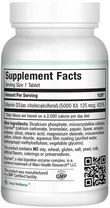 Vitamin D3 5000 IU (125 mcg)