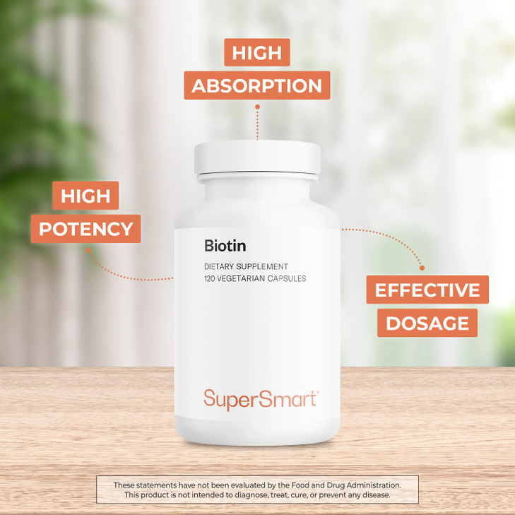 Supersmart - Biotin 10,000mcg / 10g per Day (High Potency)