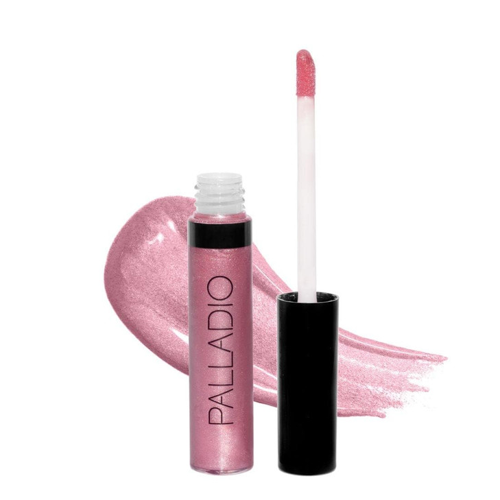 Palladio Lip Gloss, Non-Sticky Lip Gloss, Contains Vitamin E and Aloe, Offers Intense Color and Moisturization, Minimizes Lip Wrinkles, Softens Lips