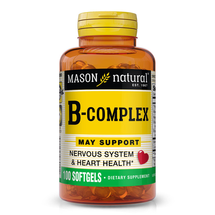 MASON NATURAL Vitamin B,Complex, 300,Day Supply, for Normal Nerve Support