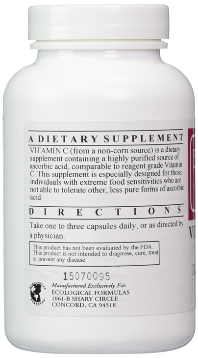 Cardiovascular Research Vitamin C-1000 Capsules, 120 Count