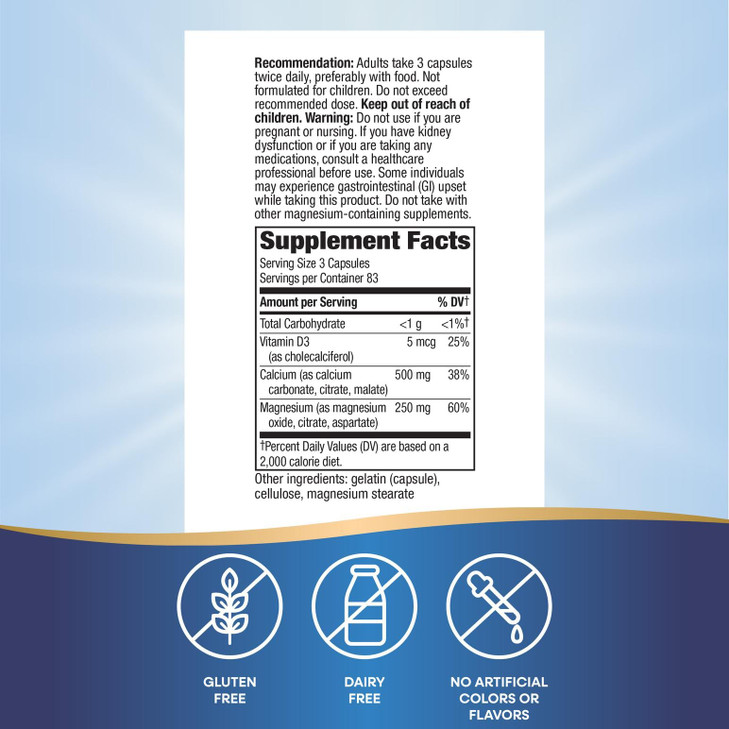 Nature's Way Calcium Magnesium & Vitamin D3 Complex, Healthy Bones & Teeth