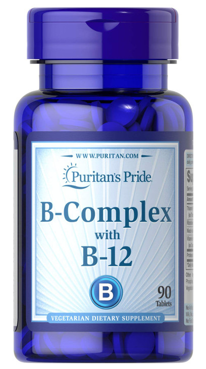 Puritan's Pride Vitamin B-Complex and Vitamin B-12-90 Tablets