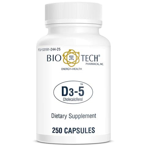 Bio-Tech Pharmacal D3-5 (5000 IU), 250 Capsules