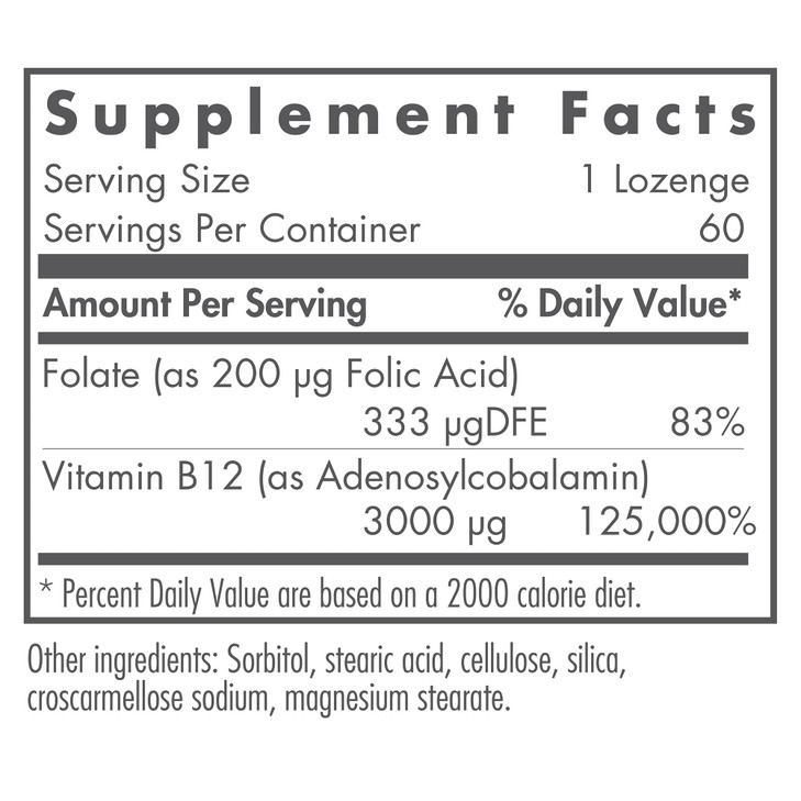 Nutricology B12 Adenosylcobalamin Supplement
