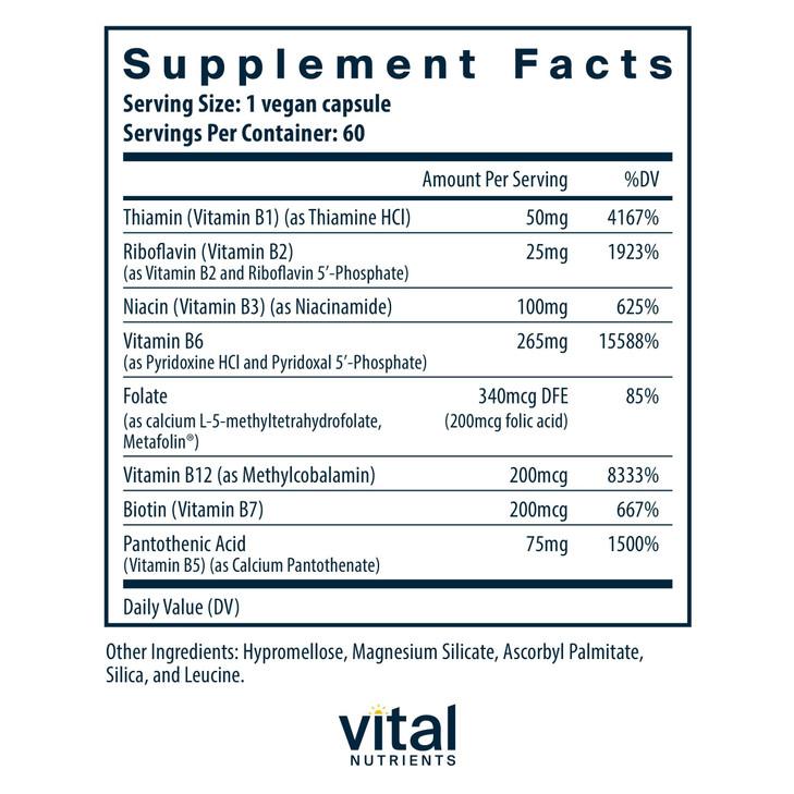 Vital Nutrients Vitamin B6 + B Complex