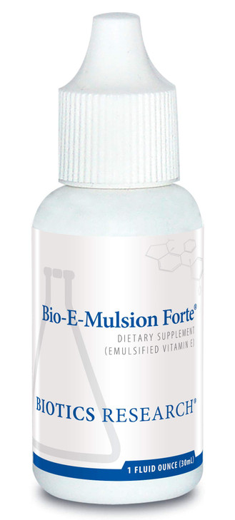 Biotics Research Bio E Mulsion Forte 1 Fliud Ounces, 30 ml Vitamin E 30 IU / 5