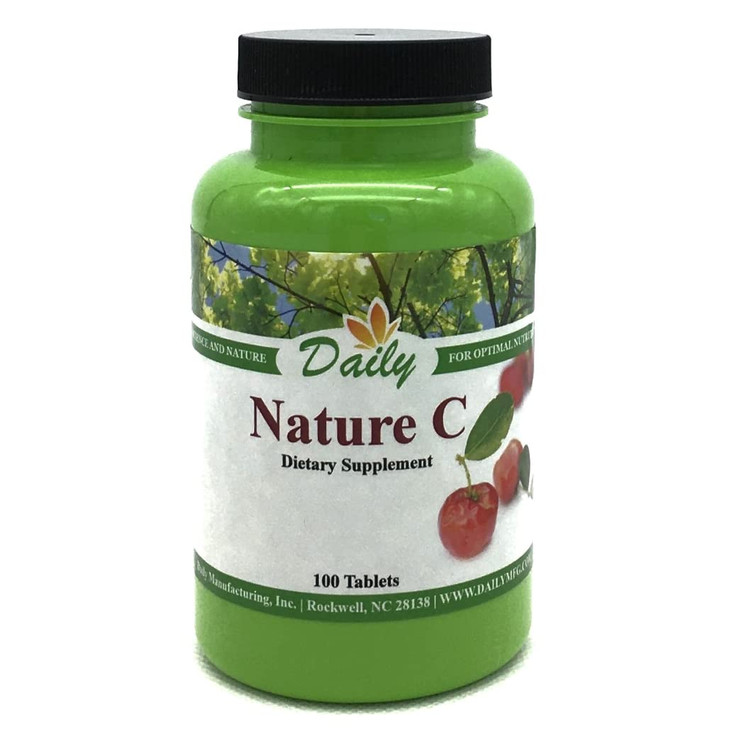 Daily Manufacturing Nature C (Vitamin C from Acerola Cherry) 100 Tablets per