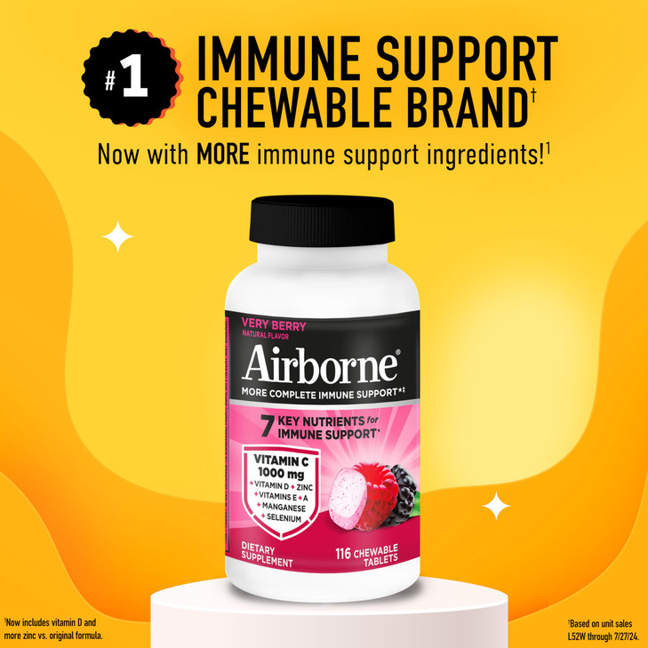 Airborne Vitamin C 1000mg (per Serving)