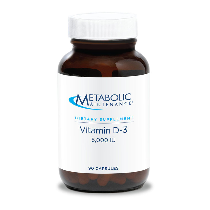 Metabolic Maintenance Vitamin D3 5000 IU - Delivers 125 mcg Vitamin D3