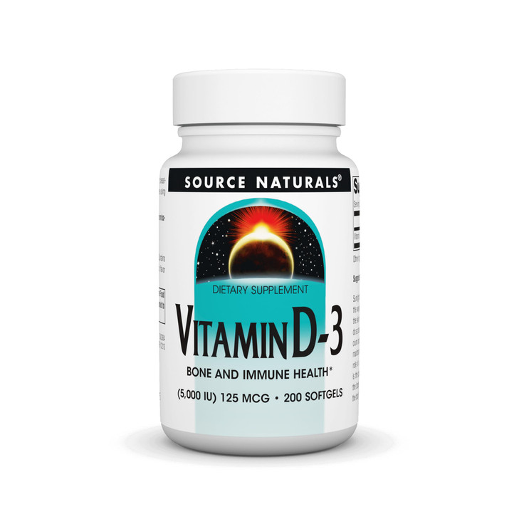 Source Naturals Vitamin D-3 5000 iu Supports Bone & Immune Health*