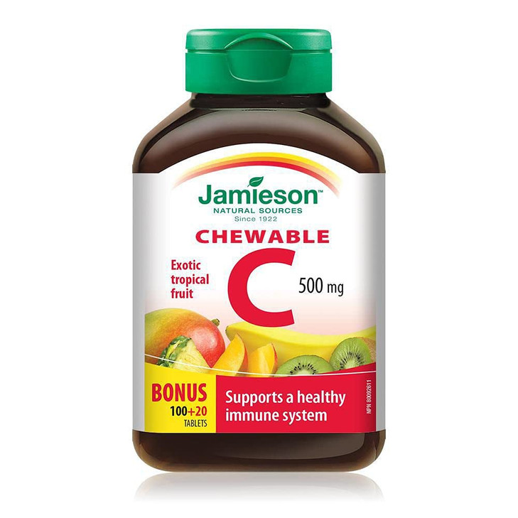 Jamieson Vitamin C Tropical Fruit 500mg 120 Tablets