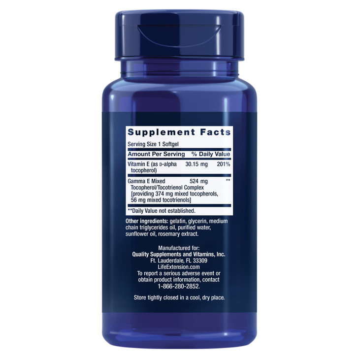 Life Extension Gamma E Mixed Tocopherols & Tocotrienols