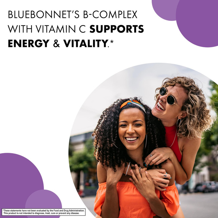 Bluebonnet Nutrition Stress Relief B Complex Vegetable Capsules, Vitamin B6
