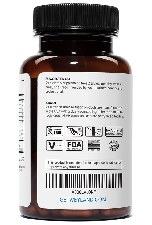 Weyland Brain Nutrition Energy 100 Count (Pack of 3)