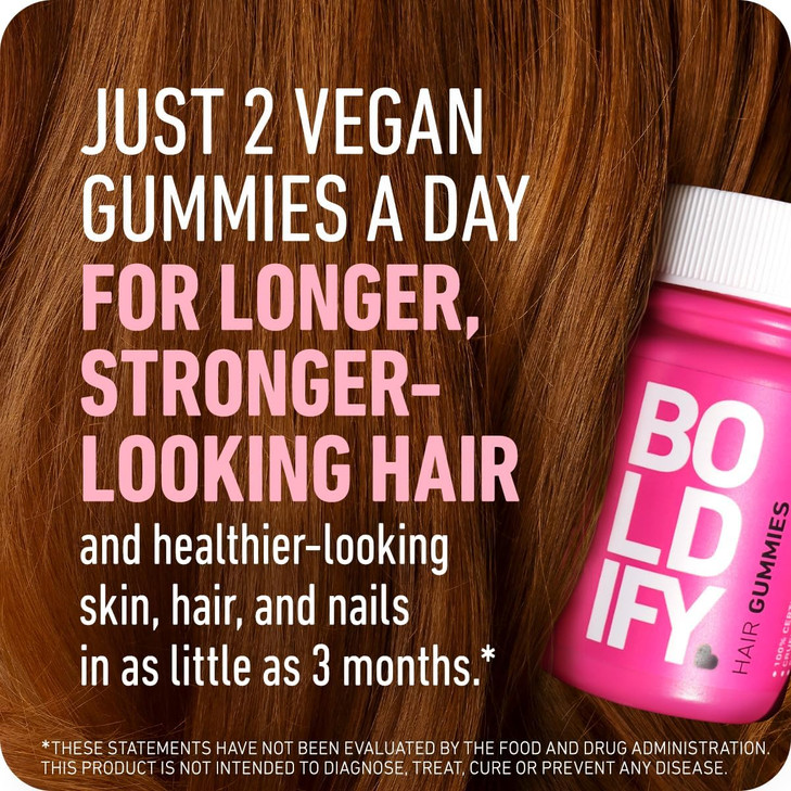 Boldify Hair Growth Gummies - Sugar-Free Biotin Gummies