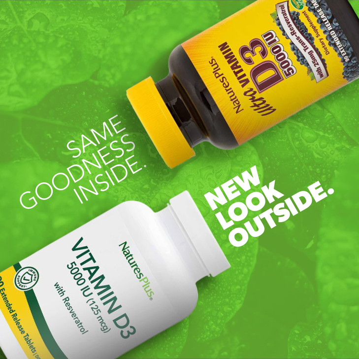 Natures Plus Vitamin D3, Extended Release - 90 Vegan Tablets