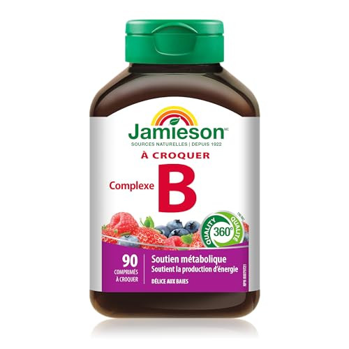 Jamieson Delicious Chewable Formula B Complex Berry Bliss 90 Tablets