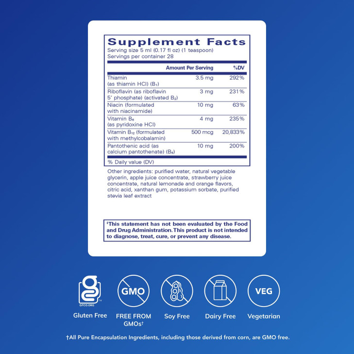 Pure Encapsulations B-Complex Liquid - Liquid Vitamin B Complex