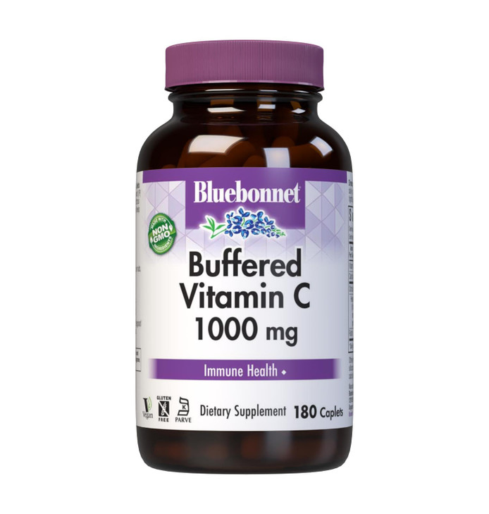 Bluebonnet Nutrition Buffered Vitamin C1000 mg Caplets Buffered Calcium