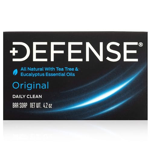 Defense Soap 4.2 Oz Bar - 100% Natural Tea Tree and Eucalyptus Oil