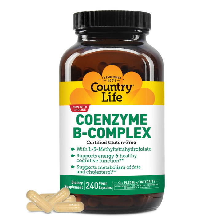 Country Life, Coenzyme B-Complex Vitamin, Support Energy and Metabolism, Daily