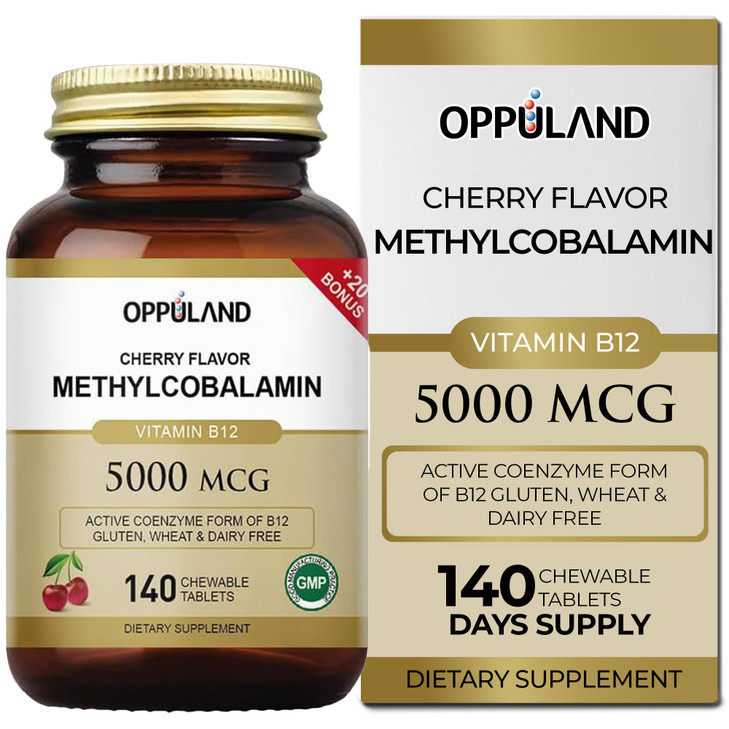 oppuland Methyl B-12 5000mcg Chewable with Folate