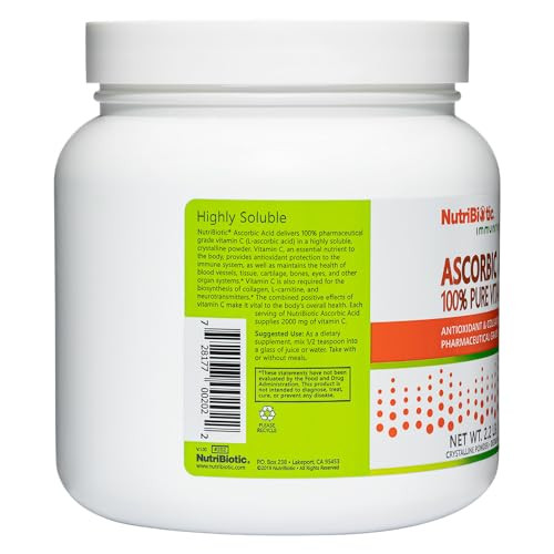 NutriBiotic Ascorbic Acid Vitamin C Powder, 2.2 Lb