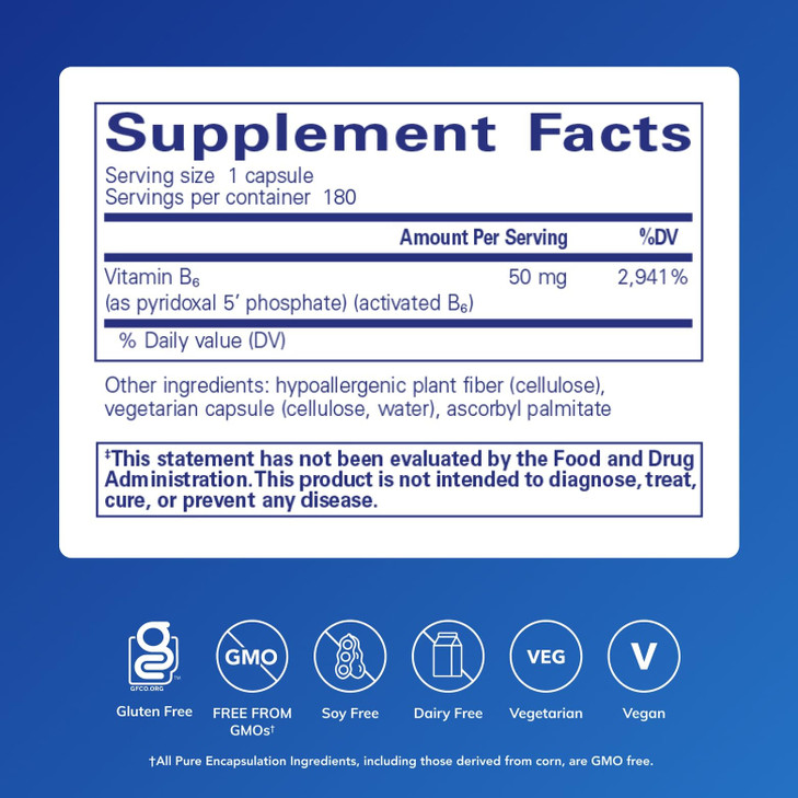 Pure Encapsulations P5P 50 - Active Vitamin B6