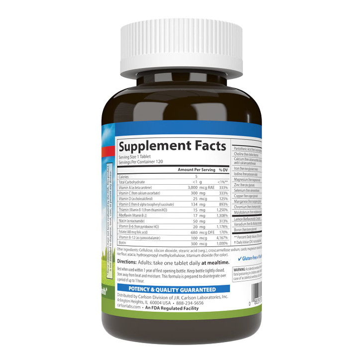 Carlson - Super 1 Daily, Vegetarian Multiple Formula,