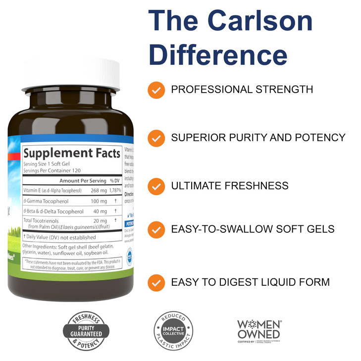 Carlson - E-Gems Elite, 400 IU (268 mg)