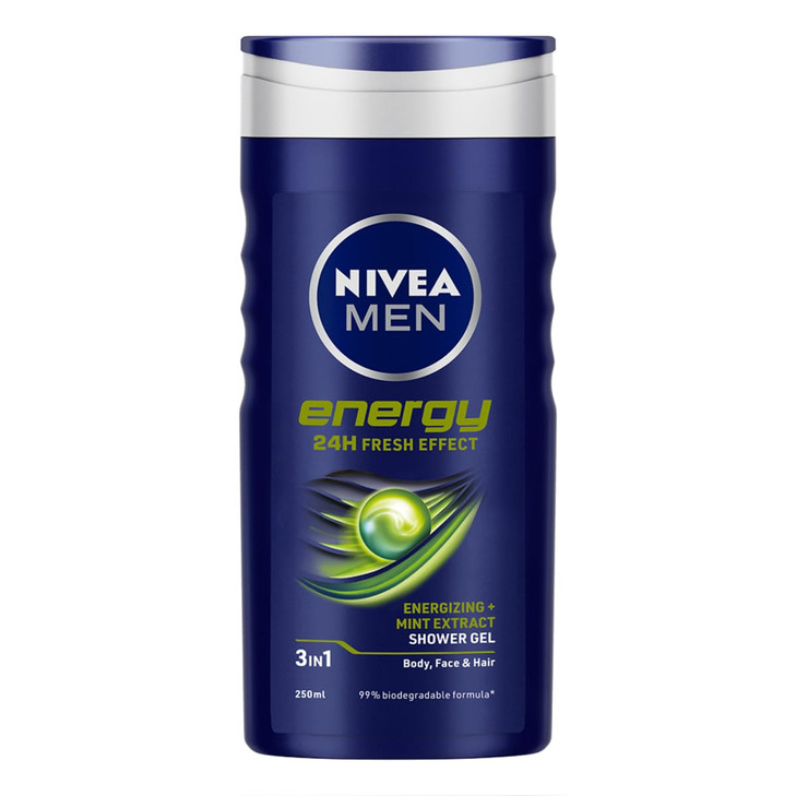 Nivea For Men Energy Shower Gel | 250ml (8.45 Fl Oz)