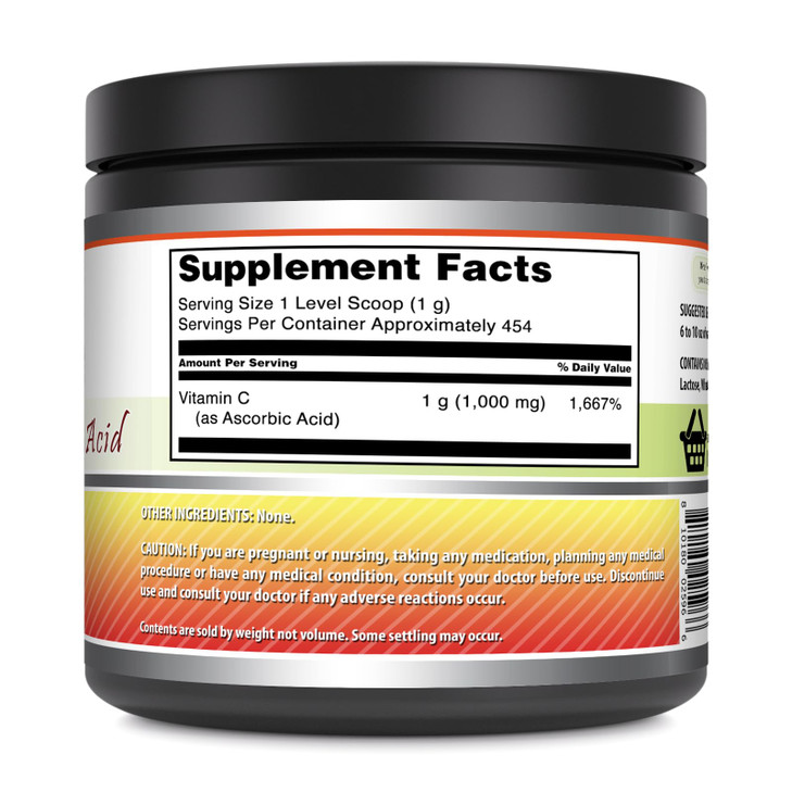 Amazing Formulas Vitamin C Powder Supplement - Unflavored Ascorbic Acid