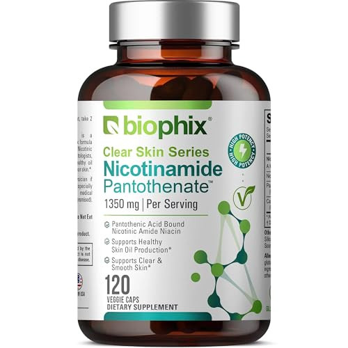 biophix B-3 Nicotinamide Pantothenate 1350 mg 120 Vcaps
