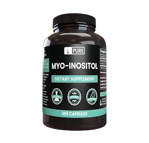 Pure Original Ingredients Myo-Inositol (365 Capsules) No Magnesium Or Rice