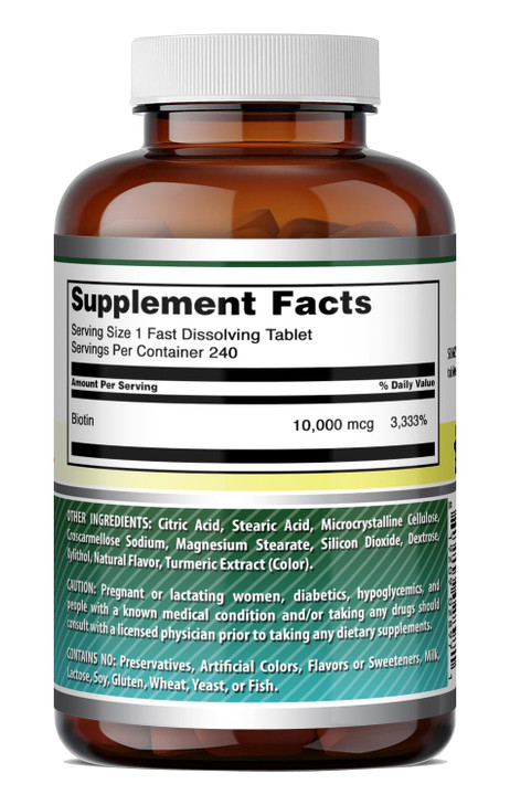 Amazing Formulas Biotin (Vitamin B7) 10,000 Mcg