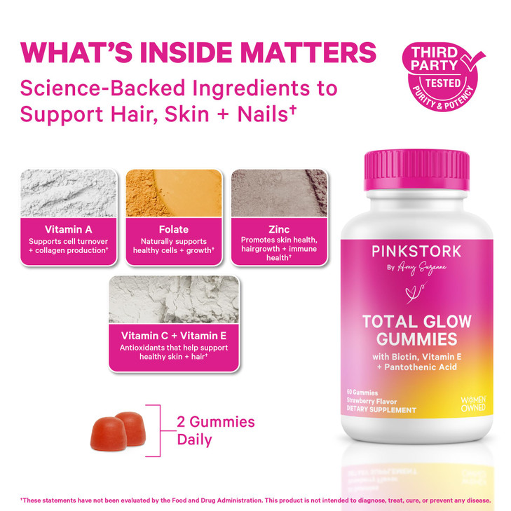 Pink Stork Total Glow Gummies for Women
